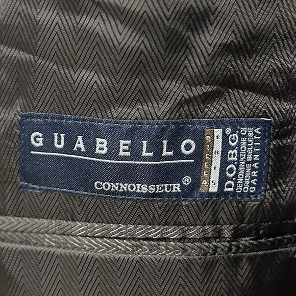 Joseph Abboud 48R Suit 40x30 Flat Front Brown Guabello Wool Two Button Vented - Picture 5 of 13